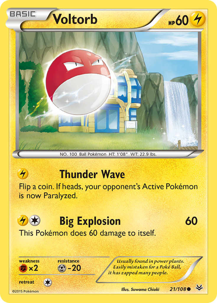 Voltorb (21/108) [XY: Roaring Skies] | Arkham Games and Comics