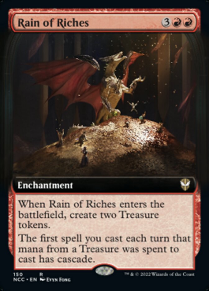 Rain of Riches (Extended Art) [Streets of New Capenna Commander] | Arkham Games and Comics