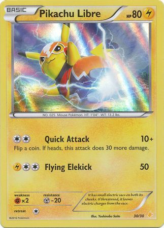 Pikachu Libre (30/30) [XY: Trainer Kit 3 - Pikachu Libre] | Arkham Games and Comics