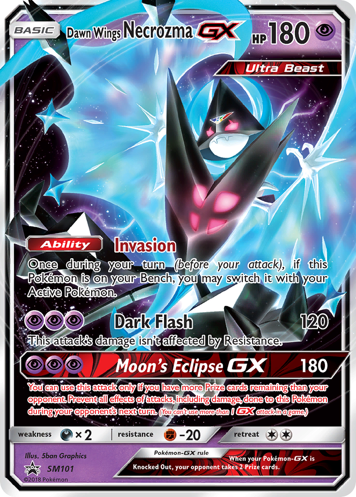 Dawn Wings Necrozma GX (SM101) [Sun & Moon: Black Star Promos] | Arkham Games and Comics