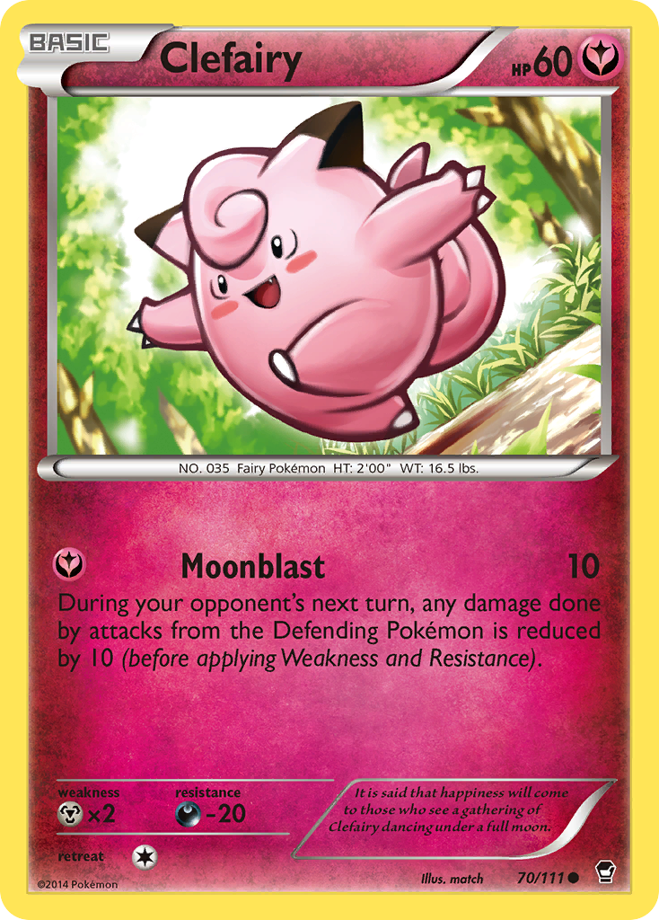 Clefairy (70/111) [XY: Furious Fists] | Arkham Games and Comics