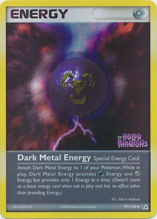 Dark Metal Energy (97/110) (Stamped) [EX: Holon Phantoms] | Arkham Games and Comics
