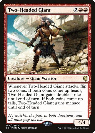 Two-Headed Giant [Dominaria Promos] | Arkham Games and Comics