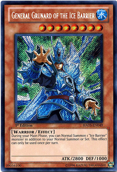 General Grunard of the Ice Barrier [HA03-EN049] Secret Rare | Arkham Games and Comics