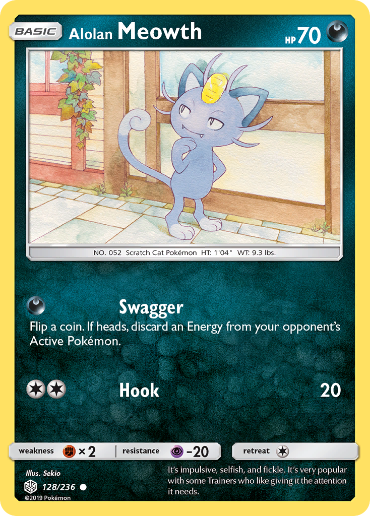 Alolan Meowth (128/236) [Sun & Moon: Cosmic Eclipse] | Arkham Games and Comics