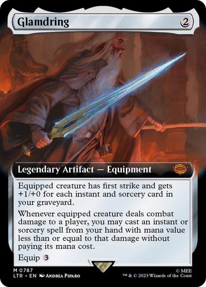 Glamdring (Extended Art) (Surge Foil) [The Lord of the Rings: Tales of Middle-Earth] | Arkham Games and Comics