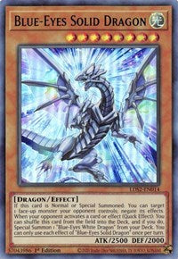 Blue-Eyes Solid Dragon (Green) [LDS2-EN014] Ultra Rare | Arkham Games and Comics