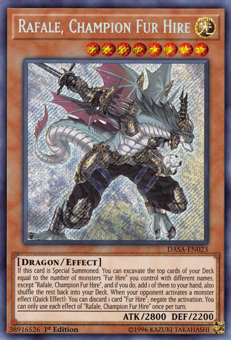 Rafale, Champion Fur Hire [DASA-EN023] Secret Rare | Arkham Games and Comics