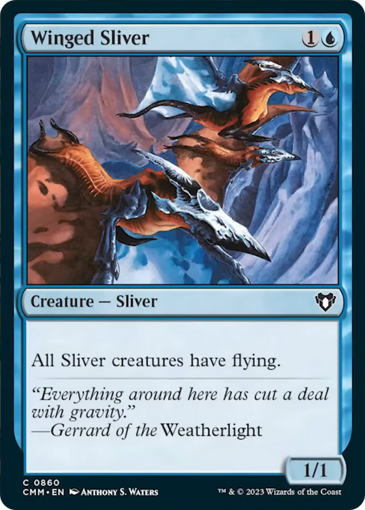 Winged Sliver [Commander Masters] | Arkham Games and Comics