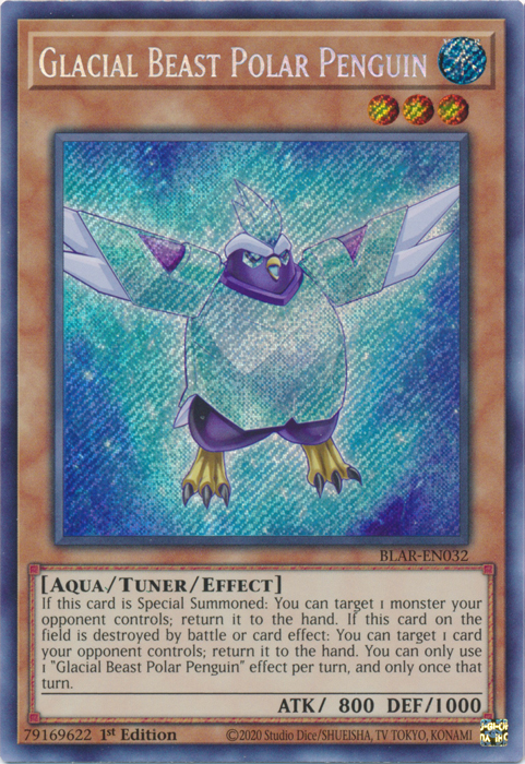 Glacial Beast Polar Penguin [BLAR-EN032] Secret Rare | Arkham Games and Comics