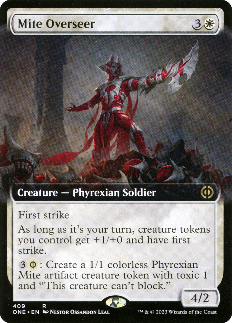 Mite Overseer (Extended Art) [Phyrexia: All Will Be One] | Arkham Games and Comics