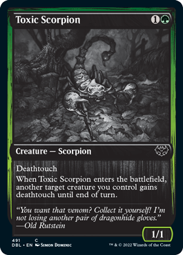 Toxic Scorpion [Innistrad: Double Feature] | Arkham Games and Comics