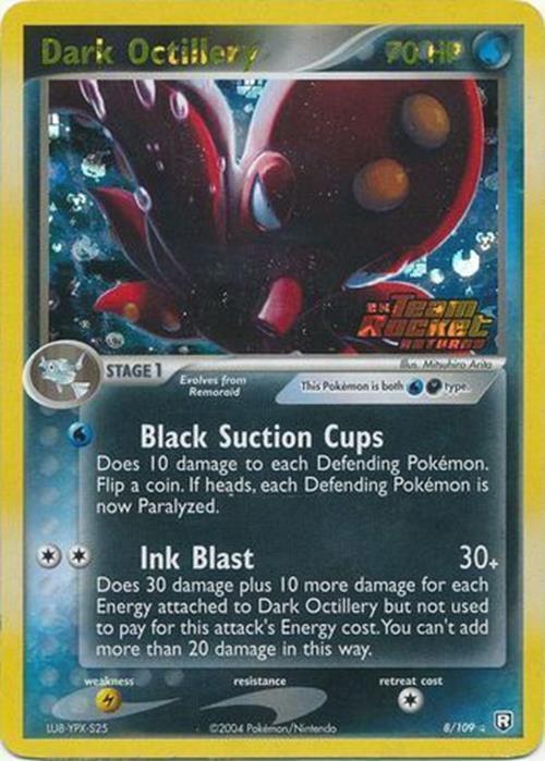 Dark Octillery (8/109) (Stamped) [EX: Team Rocket Returns] | Arkham Games and Comics