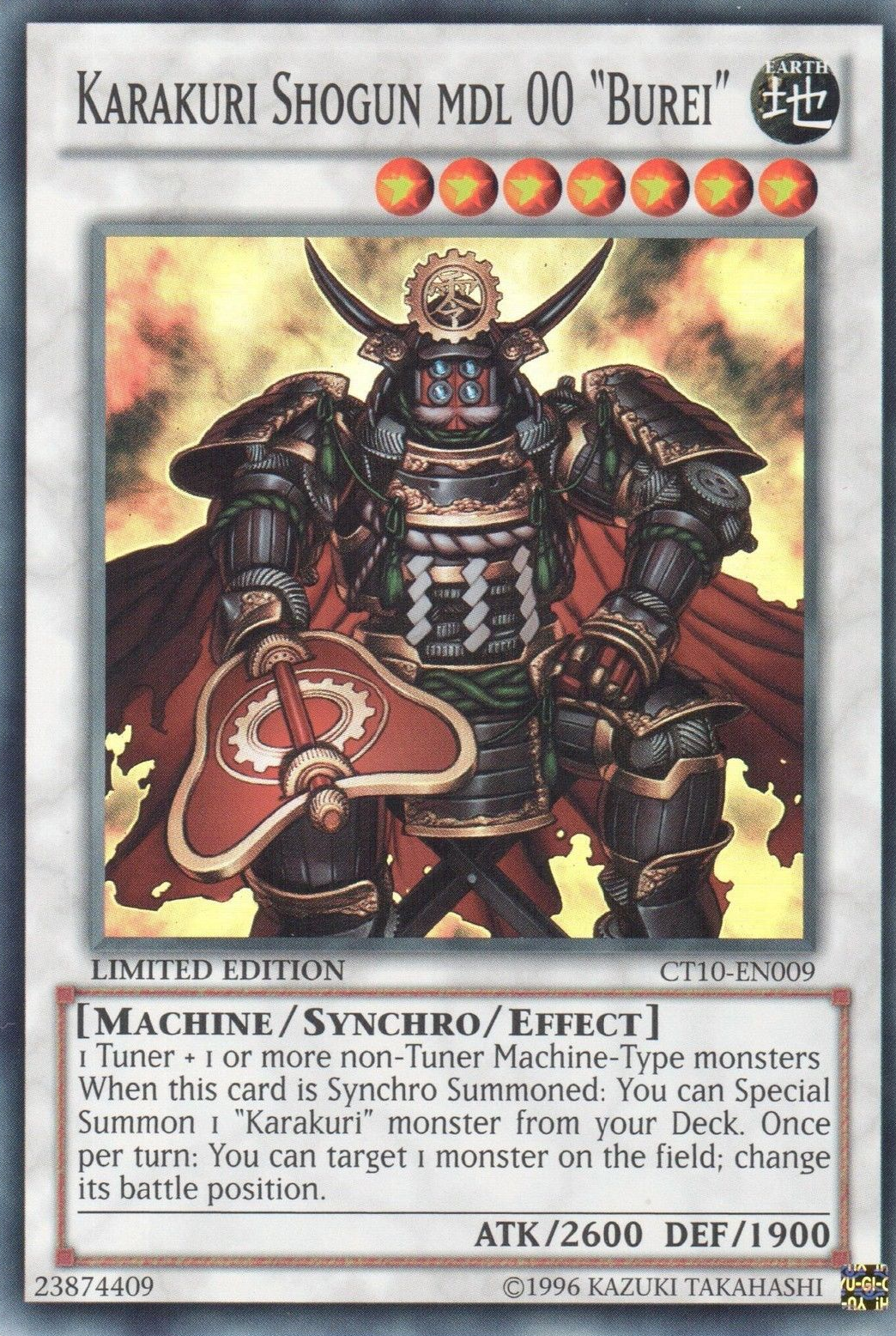 Karakuri Shogun mdl 00 "Burei" [CT10-EN009] Super Rare | Arkham Games and Comics