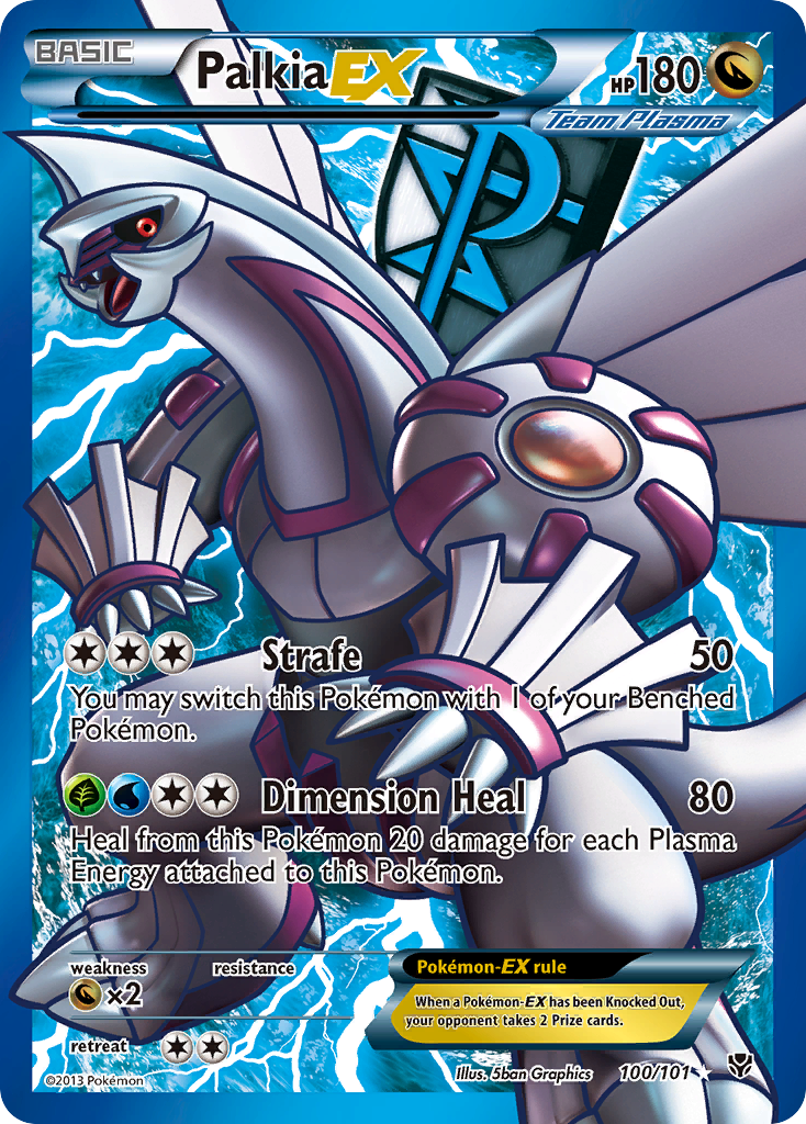 Palkia EX (100/101) [Black & White: Plasma Blast] | Arkham Games and Comics