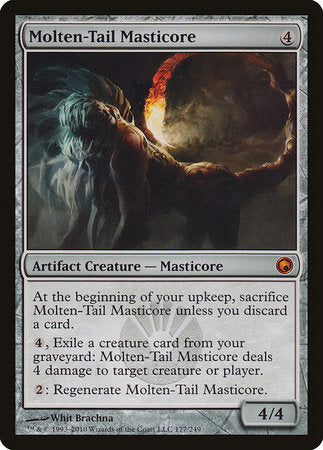 Molten-Tail Masticore [Scars of Mirrodin] | Arkham Games and Comics