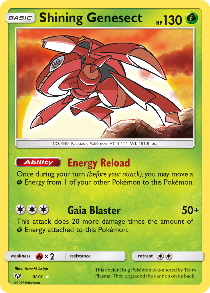 Shining Genesect (9/73) [Sun & Moon: Shining Legends] | Arkham Games and Comics