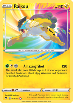 Raikou (050/185) [Sword & Shield: Vivid Voltage] | Arkham Games and Comics