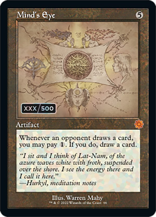 Mind's Eye (Retro Schematic) (Serial Numbered) [The Brothers' War Retro Artifacts] | Arkham Games and Comics