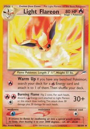 Light Flareon (46/105) [Neo Destiny Unlimited] | Arkham Games and Comics