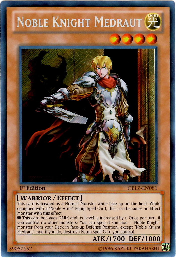 Noble Knight Medraut [CBLZ-EN081] Secret Rare | Arkham Games and Comics