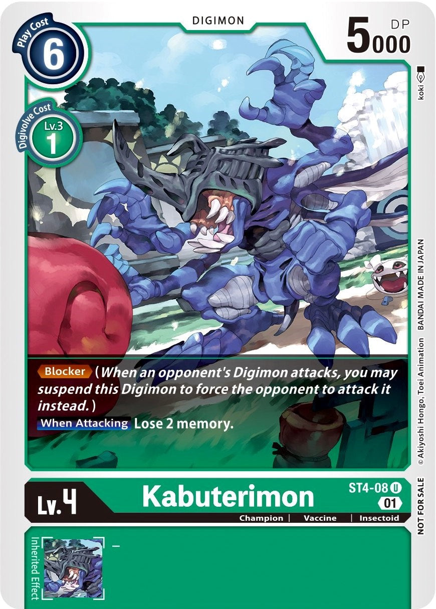 Kabuterimon [ST4-08] (Winner Pack Xros Encounter) [Starter Deck: Giga Green Promos] | Arkham Games and Comics