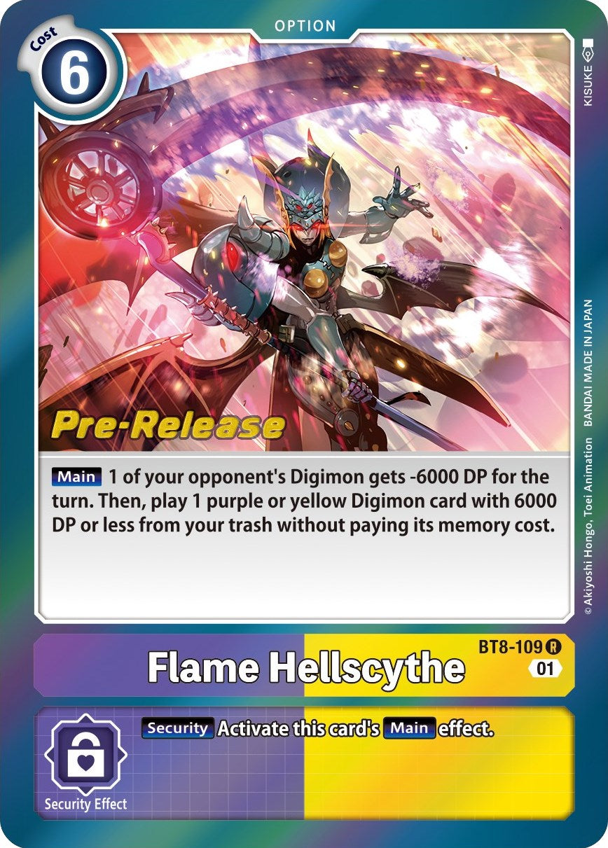 Flame Hellscythe [BT8-109] [New Awakening Pre-Release Cards] | Arkham Games and Comics