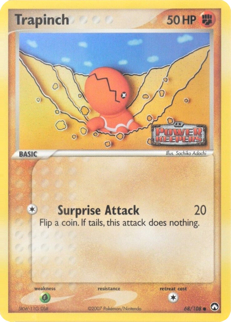 Trapinch (68/108) (Stamped) [EX: Power Keepers] | Arkham Games and Comics