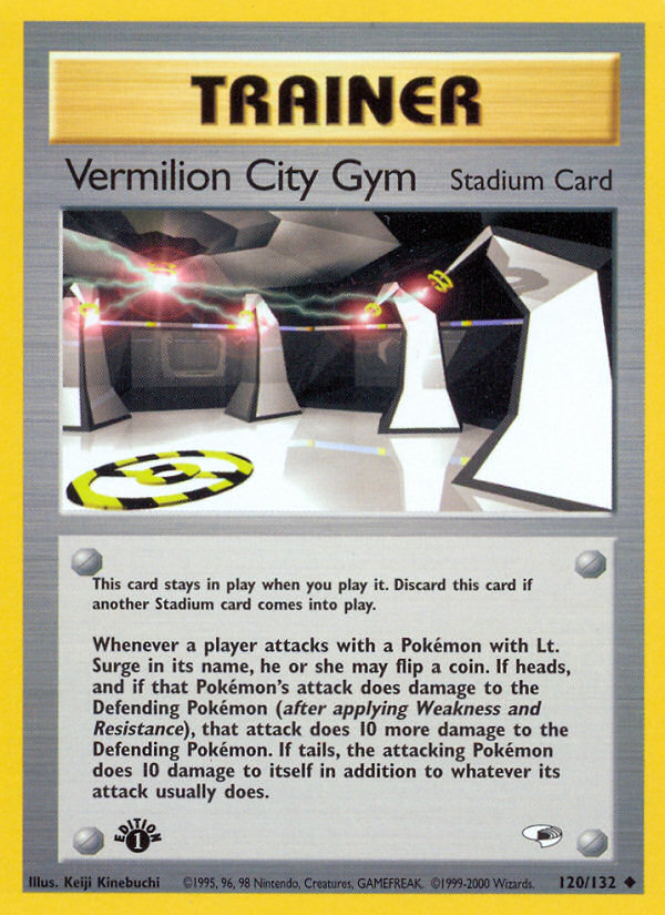 Vermilion City Gym (120/132) [Gym Heroes 1st Edition] | Arkham Games and Comics