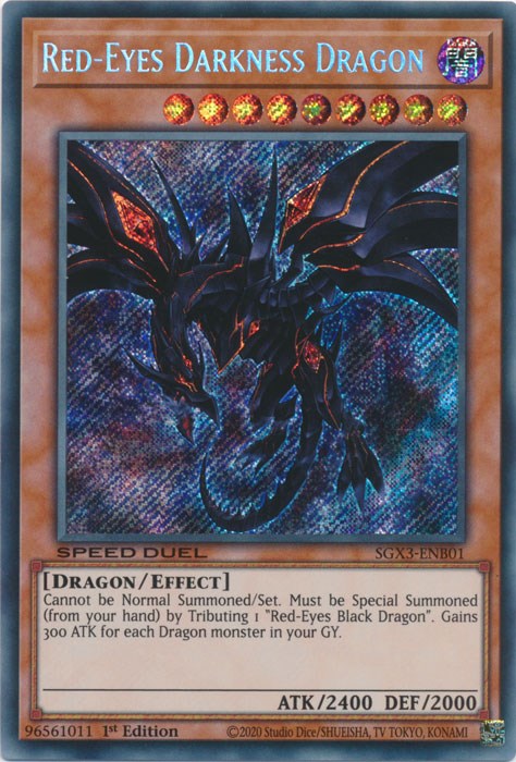 Red-Eyes Darkness Dragon [SGX3-ENB01] Secret Rare | Arkham Games and Comics