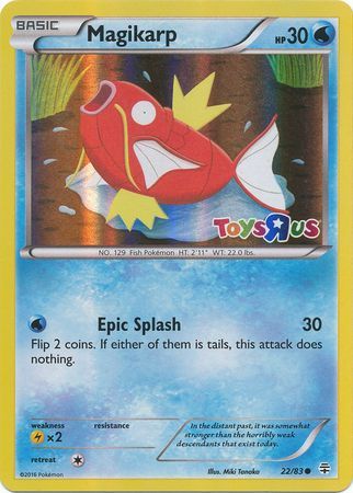 Magikarp (22/83) (Toys R Us Promo) [XY: Generations] | Arkham Games and Comics