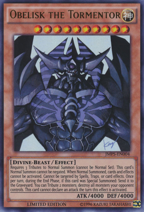 Obelisk the Tormentor [JMPS-EN004] Ultra Rare | Arkham Games and Comics