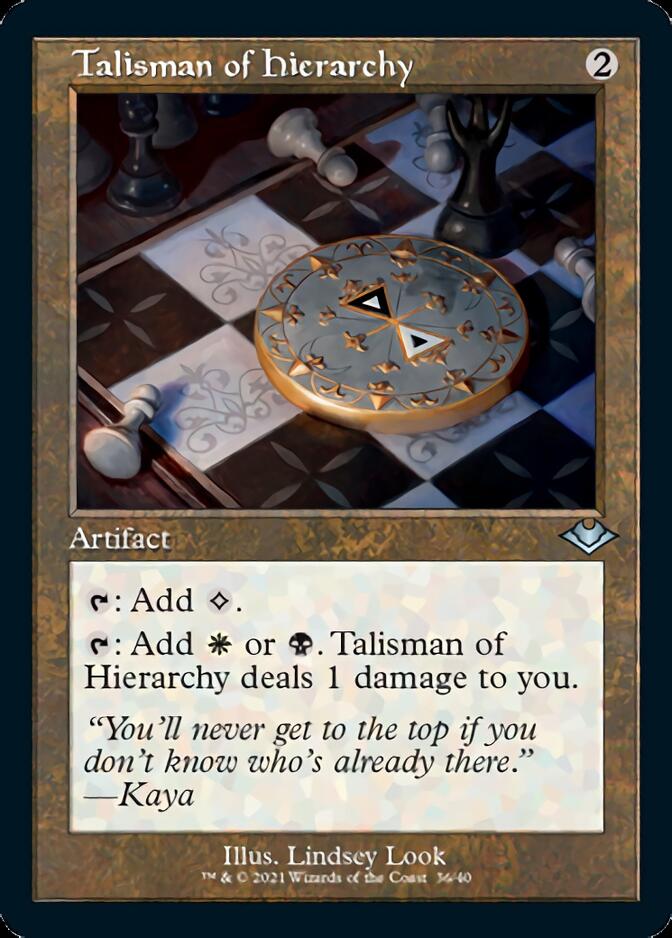 Talisman of Hierarchy (Retro) [Modern Horizons 2] | Arkham Games and Comics