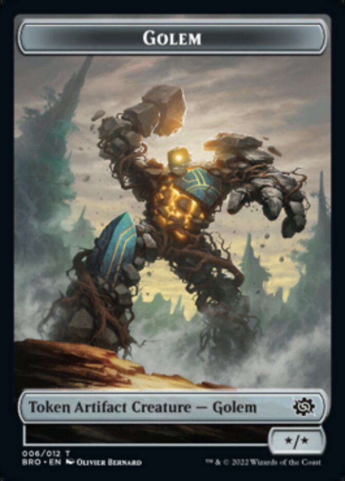 Golem Token [The Brothers' War Tokens] | Arkham Games and Comics