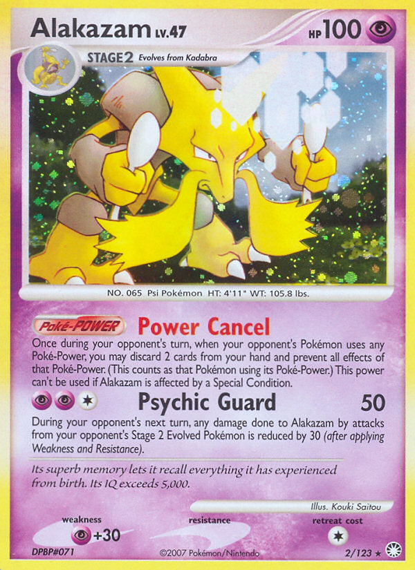 Alakazam (2/123) [Diamond & Pearl: Mysterious Treasures] | Arkham Games and Comics