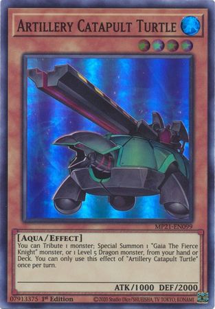 Artillery Catapult Turtle [MP21-EN099] Super Rare | Arkham Games and Comics