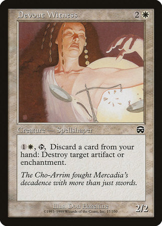 Devout Witness [Mercadian Masques] | Arkham Games and Comics