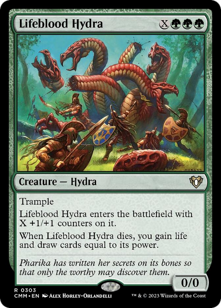 Lifeblood Hydra [Commander Masters] | Arkham Games and Comics