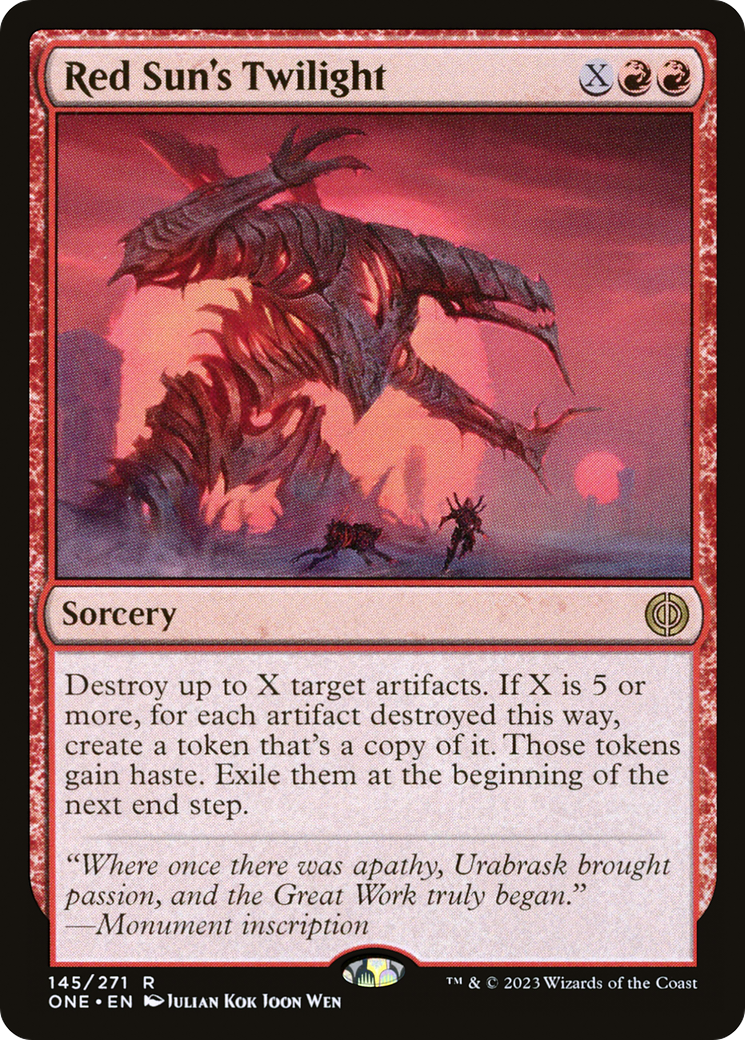 Red Sun's Twilight [Phyrexia: All Will Be One] | Arkham Games and Comics