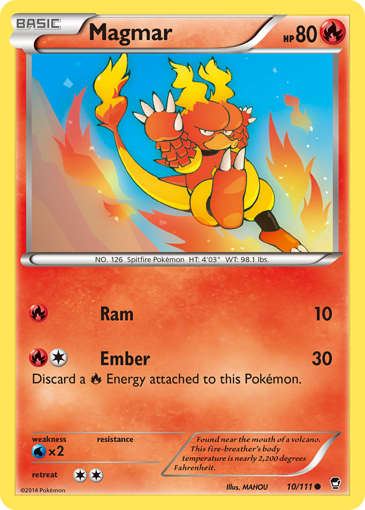 Magmar (10/111) [XY: Furious Fists] | Arkham Games and Comics