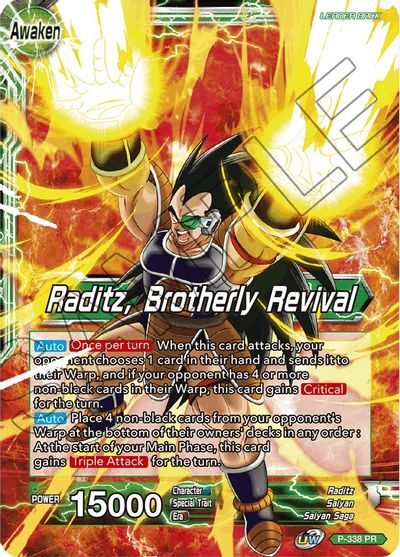 Raditz // Raditz, Brotherly Revival (P-338) [Saiyan Showdown Prerelease Promos] | Arkham Games and Comics