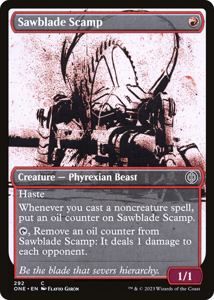 Sawblade Scamp (Showcase Ichor) [Phyrexia: All Will Be One] | Arkham Games and Comics