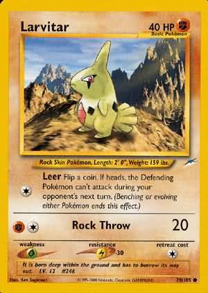 Larvitar (70/105) [Neo Destiny Unlimited] | Arkham Games and Comics