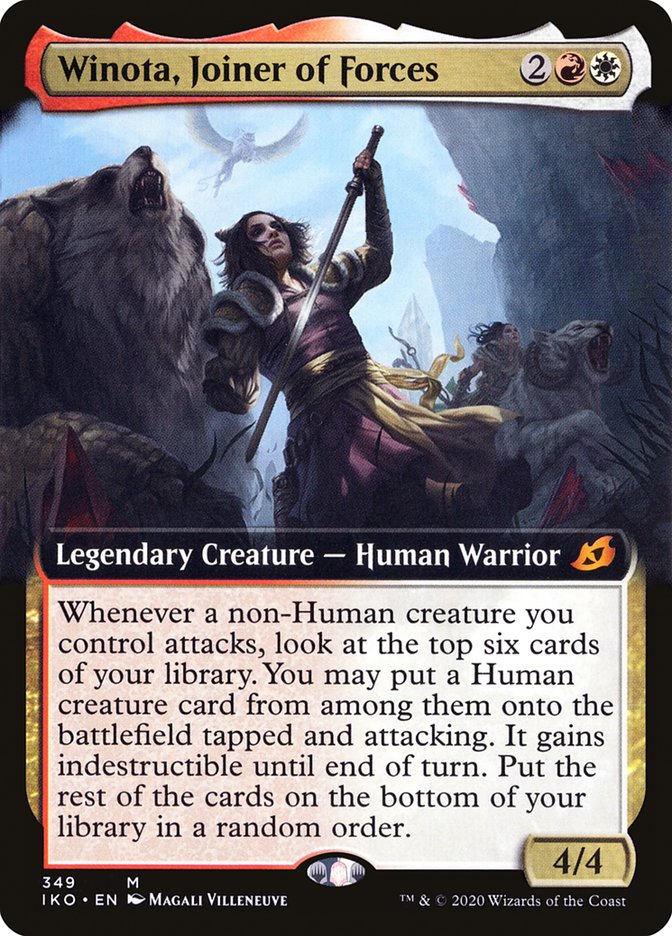 Winota, Joiner of Forces (Extended Art) [Ikoria: Lair of Behemoths] | Arkham Games and Comics