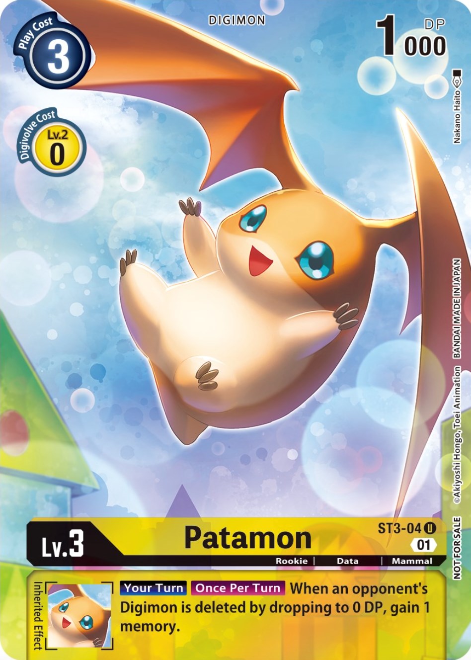 Patamon [ST3-04] (Official Tournament Pack Vol.9) [Starter Deck: Heaven's Yellow Promos] | Arkham Games and Comics