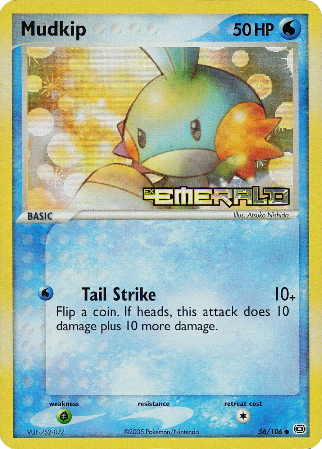 Mudkip (56/106) (Stamped) [EX: Emerald] | Arkham Games and Comics