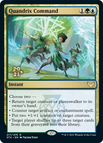 Quandrix Command [Strixhaven: School of Mages Prerelease Promos] | Arkham Games and Comics
