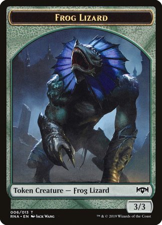 Frog Lizard Token [Ravnica Allegiance Tokens] | Arkham Games and Comics