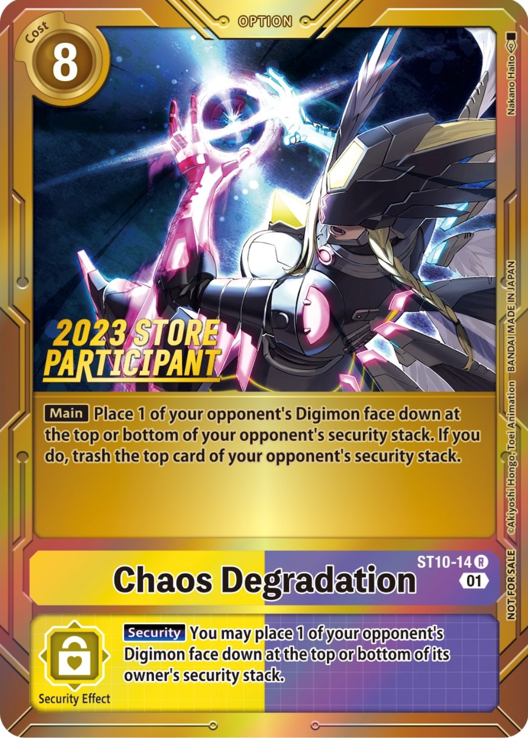 Chaos Degradation [ST10-14] (2023 Store Participant) [Starter Deck: Parallel World Tactician Promos] | Arkham Games and Comics