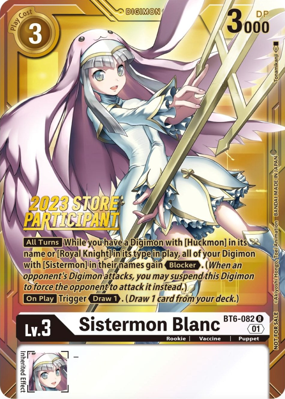 Sistermon Blanc [BT6-082] (2023 Store Participant) [Double Diamond Promos] | Arkham Games and Comics